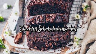 Zucchini Schokoladenkuchen  Rezept  vegan amp einfach [upl. by Anirba600]