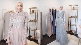 ASOS Modest Evening Gown TryOn Haul  The Struggle Is Real [upl. by Yemane]