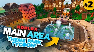 Building BENNYS MOVIE PARK in Roblox  Theme Park Tycoon 2 • 2 [upl. by Myrtice]