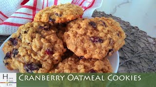 Cranberry Oatmeal Cookies  Homefoodeats [upl. by Alex553]