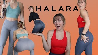 HALARA LEGGINGS TRYON HAUL  REVIEW [upl. by Manny]