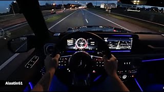 The New Mercedes G63 AMG 2023 Night Test Drive [upl. by Nawud992]