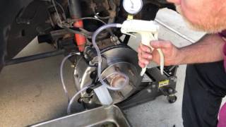 Bleeding Brakes with a Vacuum Pump [upl. by Gosney]