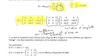 Isométrie vectorielle en dimension 3 cours PT [upl. by Nosa914]