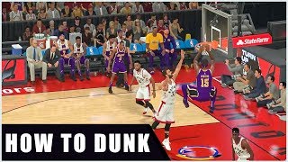 NBA 2K20 how to dunk [upl. by Larimer]