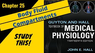 Guyton and Hall Medical Physiology Chapter 25 REVIEW Body Fluid Compartments  Study This [upl. by Eohce254]