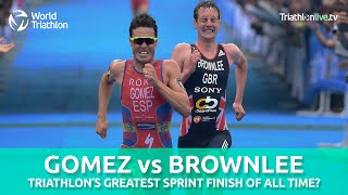 Gomez V Brownlee  An all time great sprint finish [upl. by Annayd]