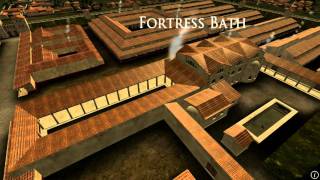 Animation of ancient Roman Fort in Caerleon Wales [upl. by Amalita58]