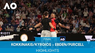 KokkinakisKyrgios v EbdenPurcell Highlights F  Australian Open 2022 [upl. by Ikim]