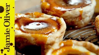 Jamies Quick Portuguese Custard Tarts [upl. by Adiari]