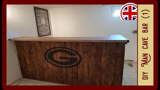 Homemade bar for your Man Cave Part 1  DIY bar [upl. by Zorana]