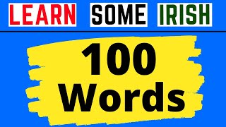 100 Irish Words In Under 5 Minutes [upl. by Juetta]