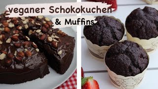 der leckerste vegane Schokokuchen amp Muffins  kinderleichte Zubereitung nur mit einem Schneebesen [upl. by Boleyn982]