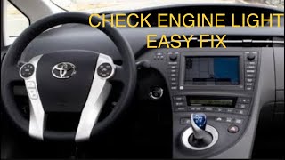 ✨ 2010 PRIUS CHECK ENGINE LIGHT  EASY FIX ✨ [upl. by Shah]