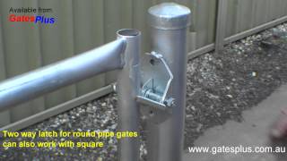 Gate Latch 2 way for round pipe and square [upl. by Clippard]