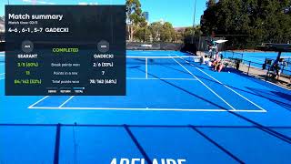 UTR Pro Tennis Tour  Adelaide  Court 8  10 May 2022 [upl. by Arayt]