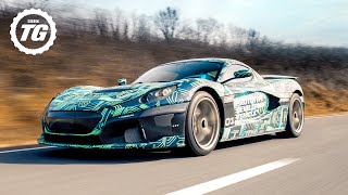 WORLD EXCLUSIVE Rimac CTwo electric hypercar first drive  Top Gear [upl. by Naida]