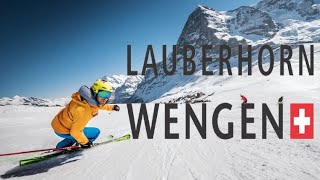 Skiing Lauberhorn  Wengen 2020 Switzerland [upl. by Girardo]