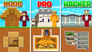 MINECRAFT CASAS NOOB VS PRO VS HACKER 😱 LA CASAS MÁS GRANDE DEL MUNDO [upl. by Nenad223]