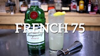 French 75 Gin Cocktail Recipe [upl. by Ainalem]