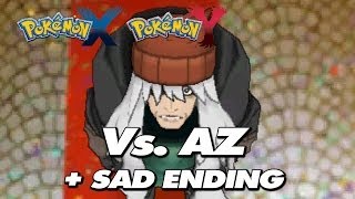 Pokemon X amp Y  Final Battle Trainer AZ  Sad Ending Cutscene [upl. by Liuka]