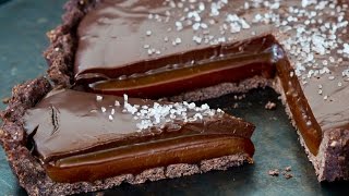 Chocolate Salted Caramel Tart Recipe [upl. by Errised744]