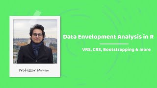 Data Envelopment Analysis in R VRS CRS amp Bootstrapping [upl. by Nosrac825]