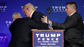 Donald Trump rushed off stage during rally in Nevada [upl. by Darell]