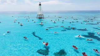 Alligator Reef Lighthouse in the Florida Keys Jet Ski Adventures [upl. by Powers235]