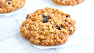 Chewy Oatmeal Raisin Cookies Recipe [upl. by Suirada432]