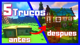 🔨 los 5 Trucos que NECESITAS saber🛑 para Construir MEJOR en MINECRAFT 2022 [upl. by Asum]