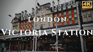 London Victoria Station Walk Through England 4K [upl. by Hedi]