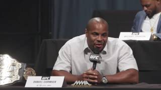 Daniel Cormier Jon Jones Go Back and Forth I Beat You After a Weekend of Cocaine [upl. by Evannia]