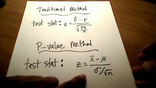 Stats Hypothesis Testing Pvalue Method [upl. by Hayne907]