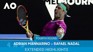 Adrian Mannarino v Rafael Nadal Extended Highlights 4R  Australian Open 2022 [upl. by Anidan]