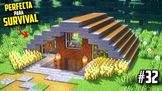 COMO HACER una CASA PERFECTA para SURVIVAL en MINECRAFT [upl. by Aelahc695]