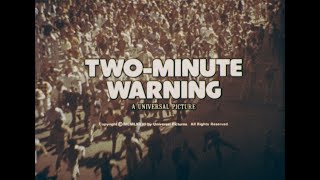 Two Minute Warning 1976 High Definition 4 TV Spots Trailers Charlton Heston John Cassavetes 16mm [upl. by Aekin]