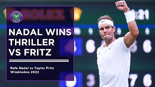 Rafael Nadal vs Taylor Fritz  Wimbledon 2022  Extended Highlights [upl. by Bertle180]