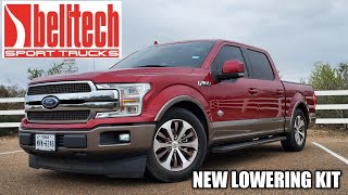 2015 to 2018 F150 50l CrewCab 2wd Belltech Lowering Kit Install 24 Drop [upl. by Roti]