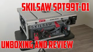 SkilSaw Table Saw SPT99T01 UNBOXING AND REVIEW [upl. by Arretahs]