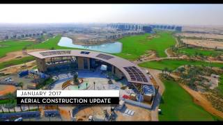 Luxury villas DAMAC Hills Aerial view [upl. by Eseela447]