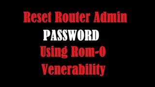 RecoverReset Router Admin Password without knowing password [upl. by Iad]