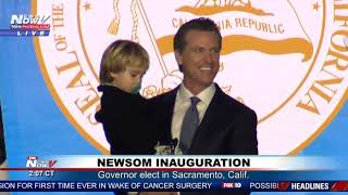 FULL INAUGURAL SPEECH California GovernorElect Gavin Newsom FNN [upl. by Minardi]