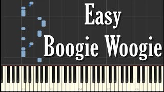 Easy Boogie Woogie Piano Tutorial  FREE SHEET MUSIC [upl. by Hayidan]