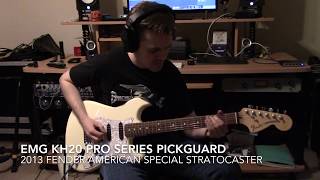 EMG KH20 Pro Series Pickguard  Fender American Special Strat HD Demo [upl. by Wattenberg]