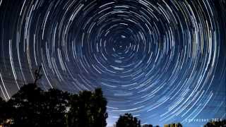 North Star STAR TRAILS Timelapse HD [upl. by Nivrag]