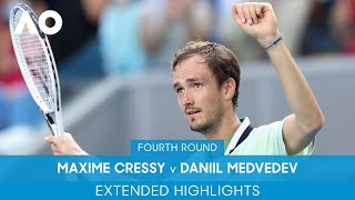 Maxime Cressy v Daniil Medvedev Extended Highlights 4R  Australian Open 2022 [upl. by Lehcir]