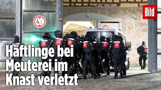 Gefängnismeuterei Polizei stürmt Knast in Thüringen  JVA Untermaßfeld [upl. by Sprague]