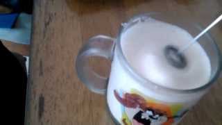 Aerolatte Review Frothing Cold Milk In Under 1 Minute [upl. by Ardnosak]