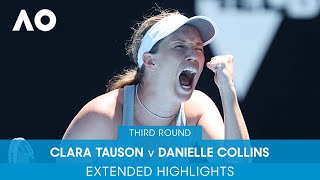 Clara Tauson v Danielle Collins Extended Highlights 3R  Australian Open 2022 [upl. by Auehsoj]